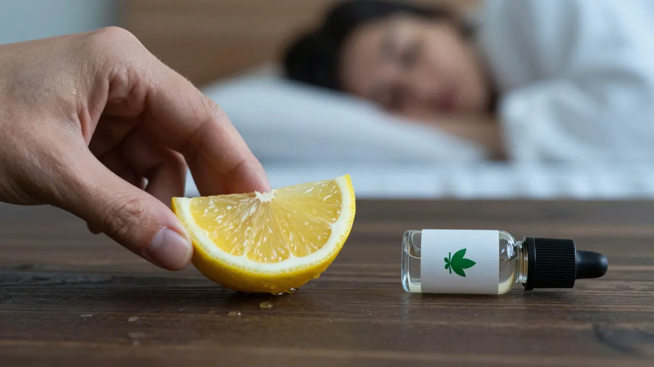 Citron a CBD olej jako pomoc při silném účinku THC