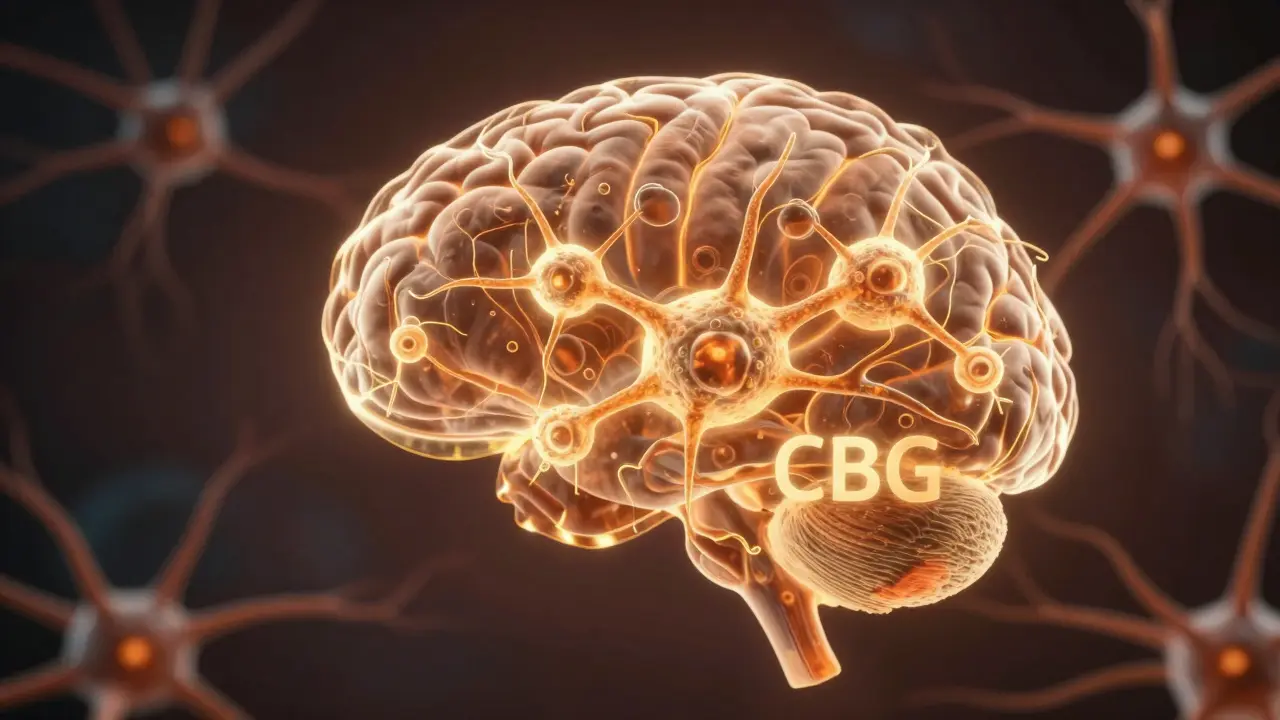 Zlaté neurony chráněné před poškozením energií CBG
